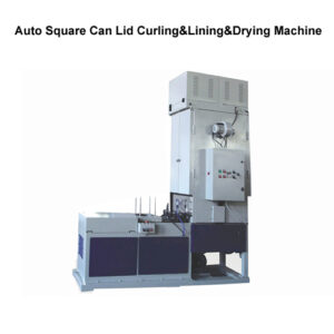 Automatic Square Can Bottom Lid Curling And Lining Machine - Capacity: 55-60 Pcs/min