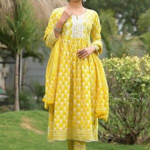 Kurta Pant Set - Color: Yellow